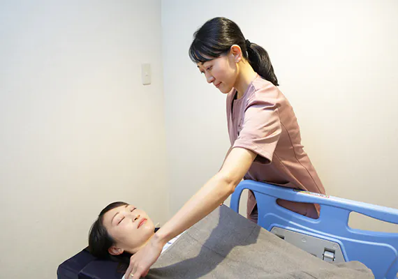 検査後はそのままお休みいただけます